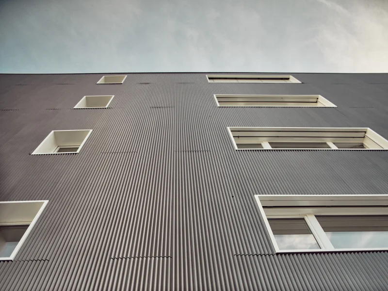 Façade et Détail architectural du projet Immeuble Dailles 1, Monthey (VS)