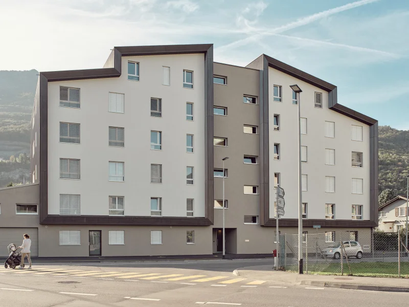 Façade du projet Immeuble Dailles 1, Monthey (VS)