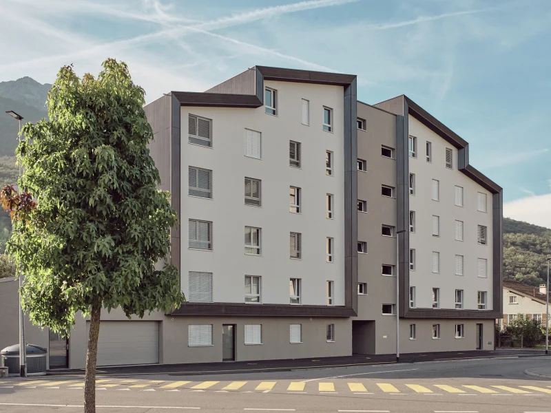 Façade du projet Immeuble Dailles 1, Monthey (VS)