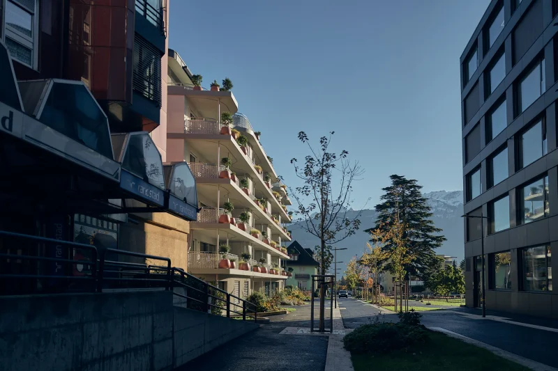 Architecture du projet Les Glycines - vue 2, Monthey (VS)