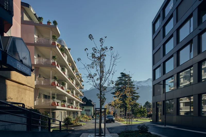 Architecture du projet Les Glycines - vue 3, Monthey (VS)