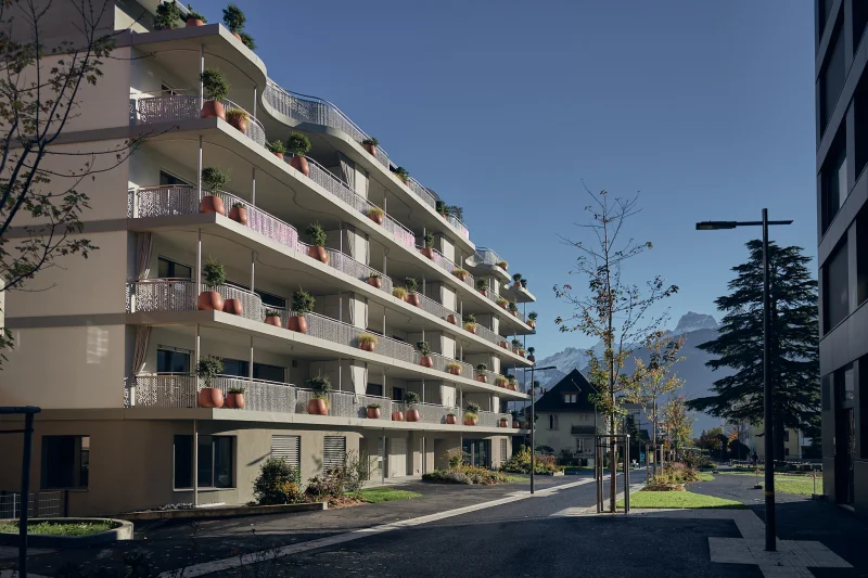 Architecture du projet Les Glycines - vue 6, Monthey (VS)