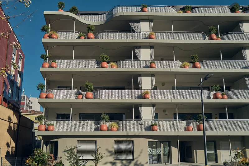 Architecture du projet Les Glycines - vue 8, Monthey (VS)